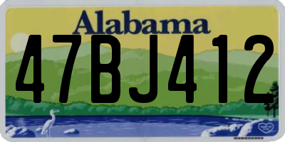 AL license plate 47BJ412