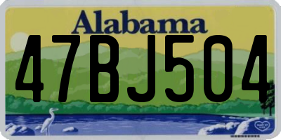 AL license plate 47BJ504