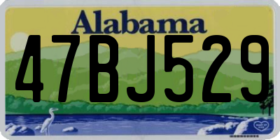 AL license plate 47BJ529