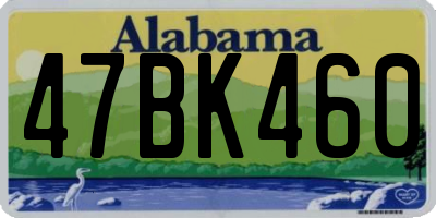 AL license plate 47BK460