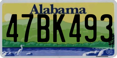 AL license plate 47BK493