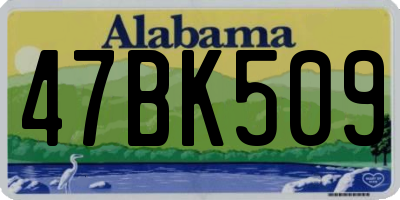 AL license plate 47BK509