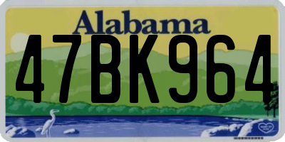 AL license plate 47BK964