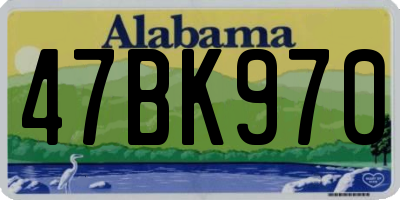 AL license plate 47BK970