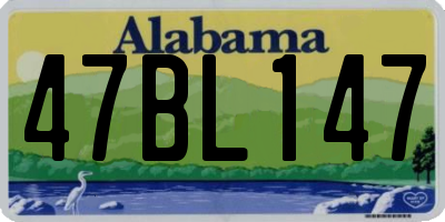 AL license plate 47BL147