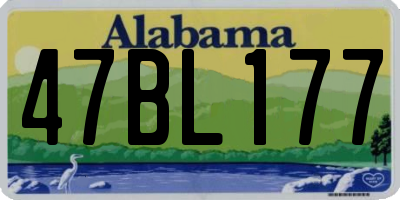 AL license plate 47BL177