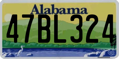 AL license plate 47BL324
