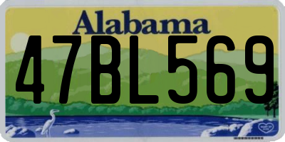AL license plate 47BL569