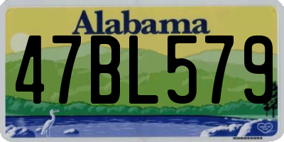 AL license plate 47BL579