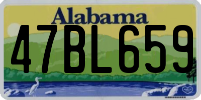 AL license plate 47BL659
