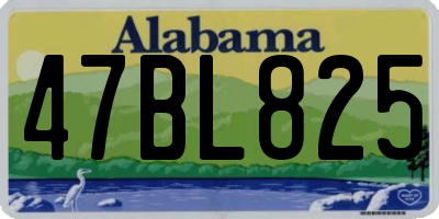 AL license plate 47BL825