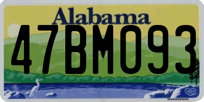AL license plate 47BM093