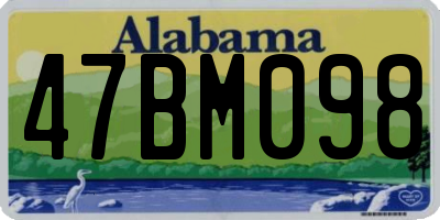 AL license plate 47BM098