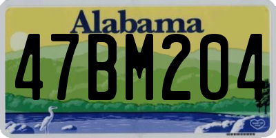 AL license plate 47BM204