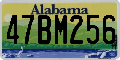AL license plate 47BM256