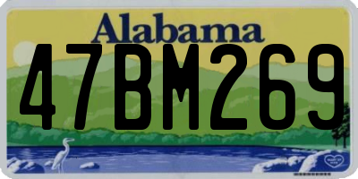 AL license plate 47BM269