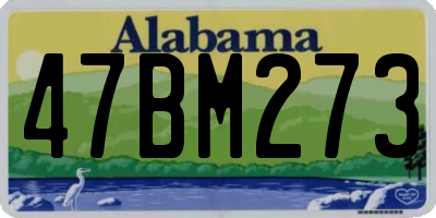 AL license plate 47BM273