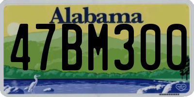 AL license plate 47BM300