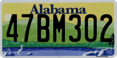 AL license plate 47BM302