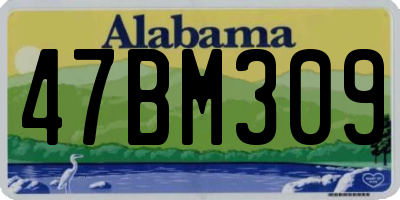 AL license plate 47BM309