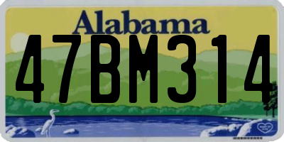AL license plate 47BM314