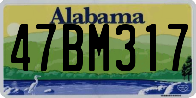AL license plate 47BM317