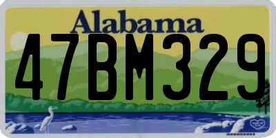 AL license plate 47BM329