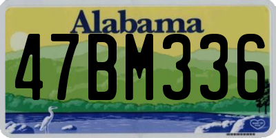 AL license plate 47BM336