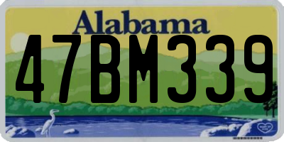AL license plate 47BM339