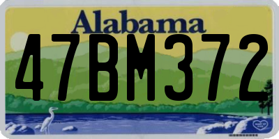AL license plate 47BM372