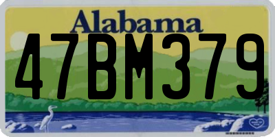AL license plate 47BM379