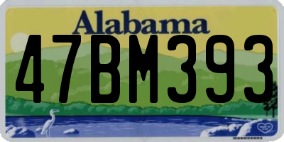AL license plate 47BM393