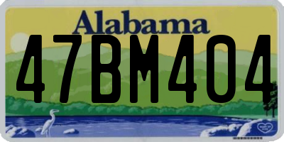 AL license plate 47BM404