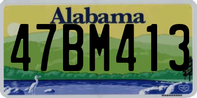 AL license plate 47BM413