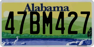 AL license plate 47BM427