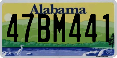 AL license plate 47BM441