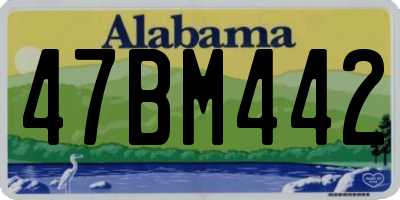 AL license plate 47BM442