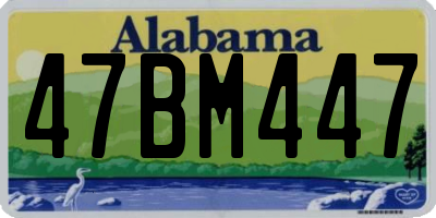 AL license plate 47BM447