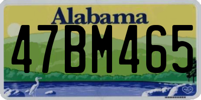 AL license plate 47BM465