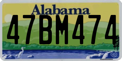 AL license plate 47BM474