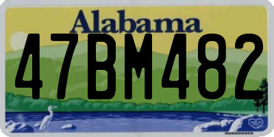 AL license plate 47BM482