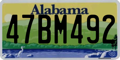AL license plate 47BM492