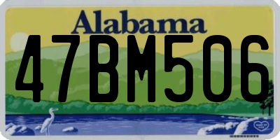 AL license plate 47BM506