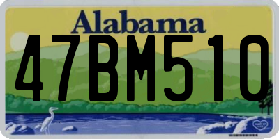 AL license plate 47BM510