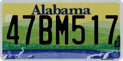 AL license plate 47BM517