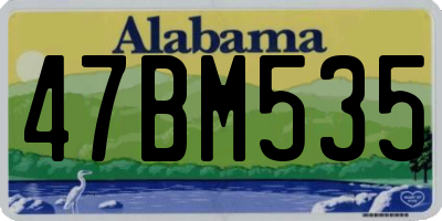 AL license plate 47BM535
