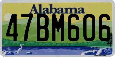 AL license plate 47BM606
