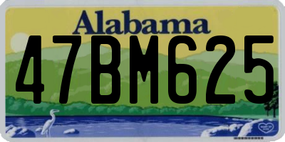 AL license plate 47BM625