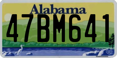 AL license plate 47BM641