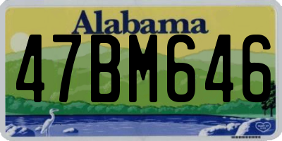 AL license plate 47BM646